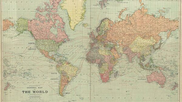 Пользователей Сети удивили несуществующие страны на карте 1922 года