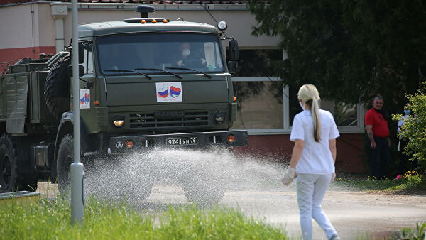 В Сербии военные из России продезинфицировали 16 объектов